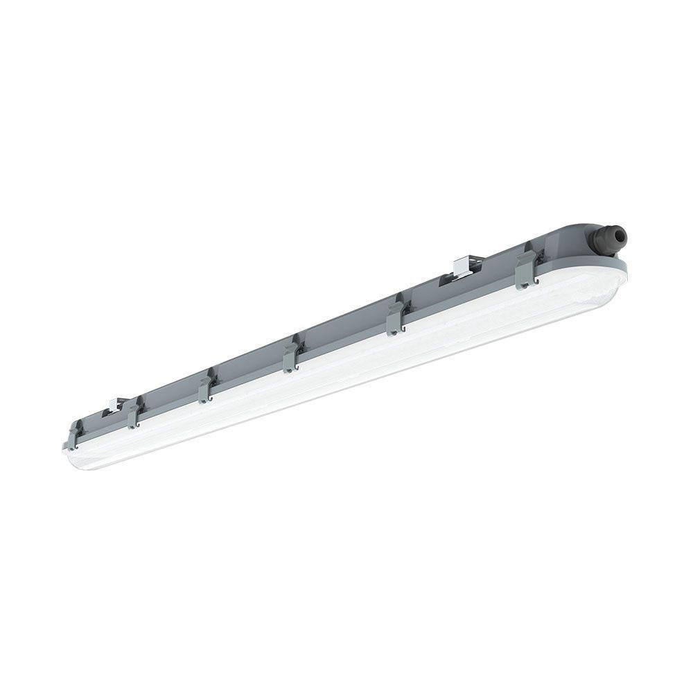LED DECKENLEUCHTE Kunststoff Grau 120cm - Grau, Kunststoff (120/7.8/7.2cm)