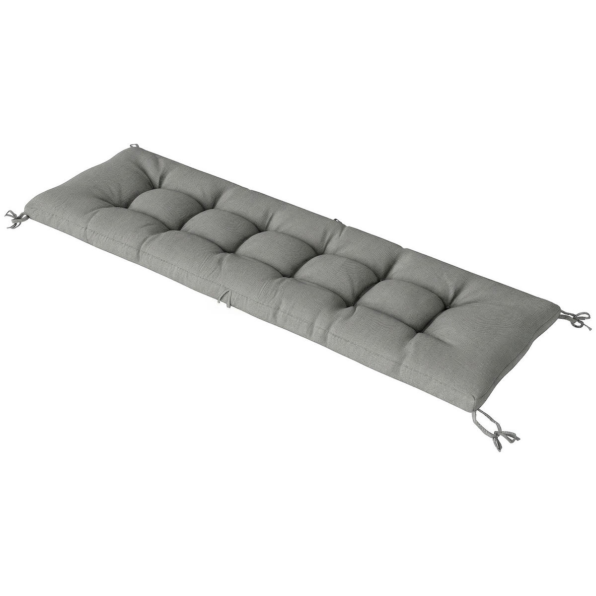 LIEGENAUFLAGE Hellgrau 198/65/13 cm - Hellgrau, Textil (198/13/65cm) - PANGIVO