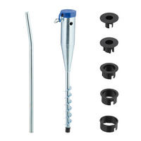 TALNA spona - srebrne barve/modra, kovina/umetna masa (7/56/10cm) - Relaxdays