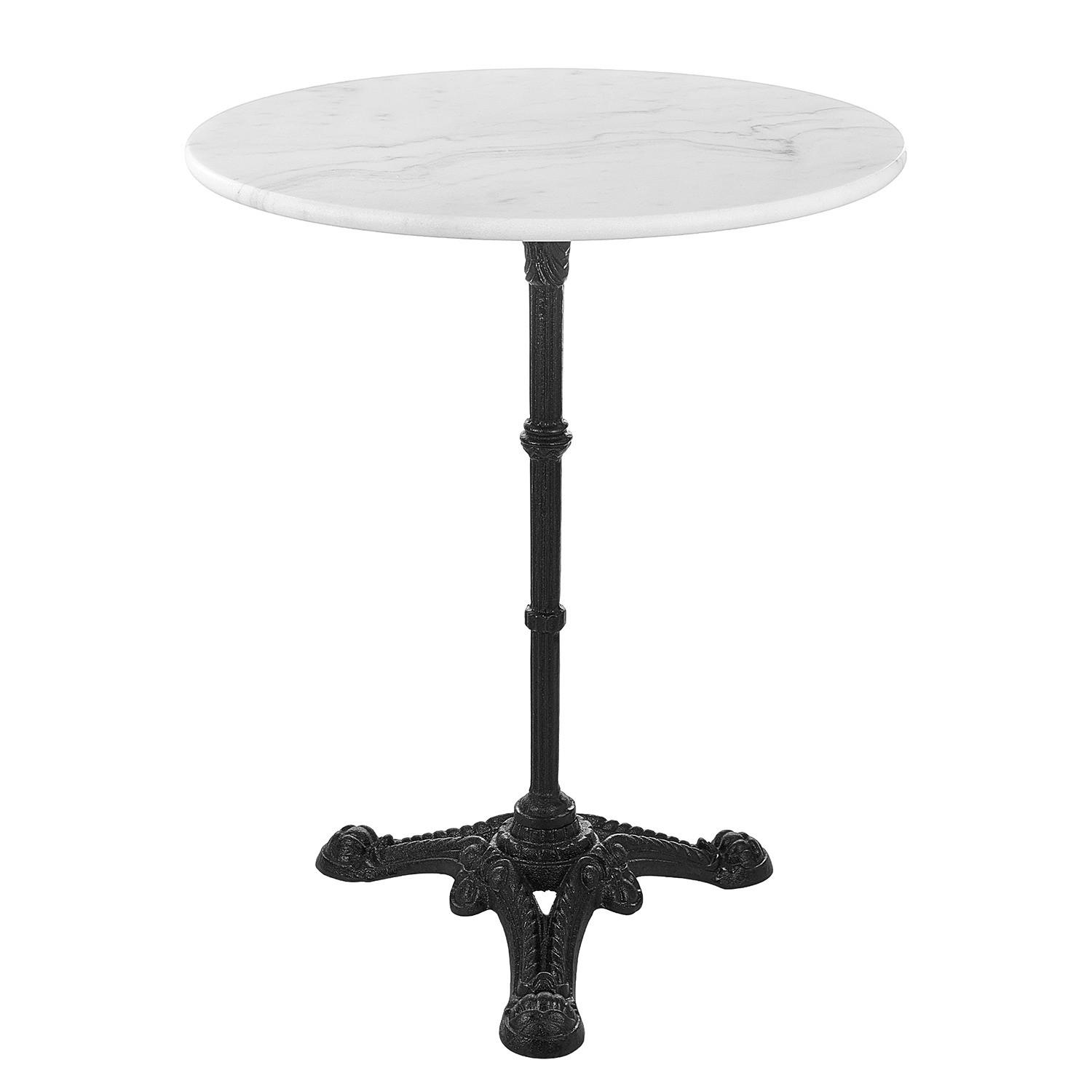 GARTENTISCH Castello - Schwarz/Weiß, Metall (60/60/71cm) - Butlers