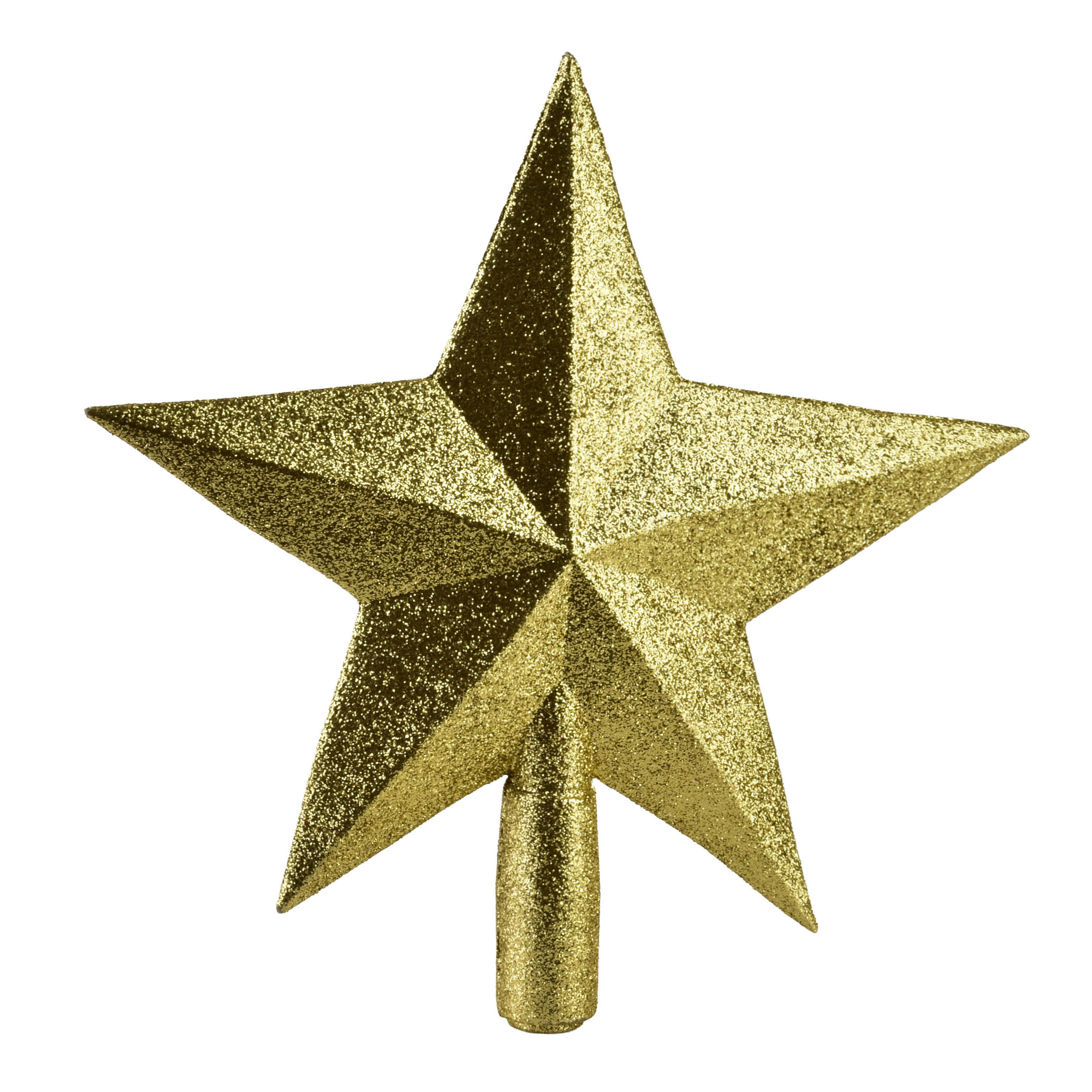 CHRISTBAUMSPITZE Santa Lila Gold 19x19x20 cm Kunststoff - Goldfarben, Kunststoff (20cm) - Mondex