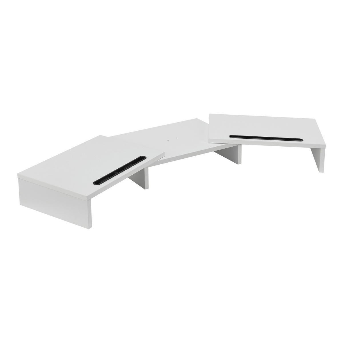 MONITORSTÄNDER Vilppula - Weiß, Holzwerkstoff (27/79/10.5cm) - [en.casa]