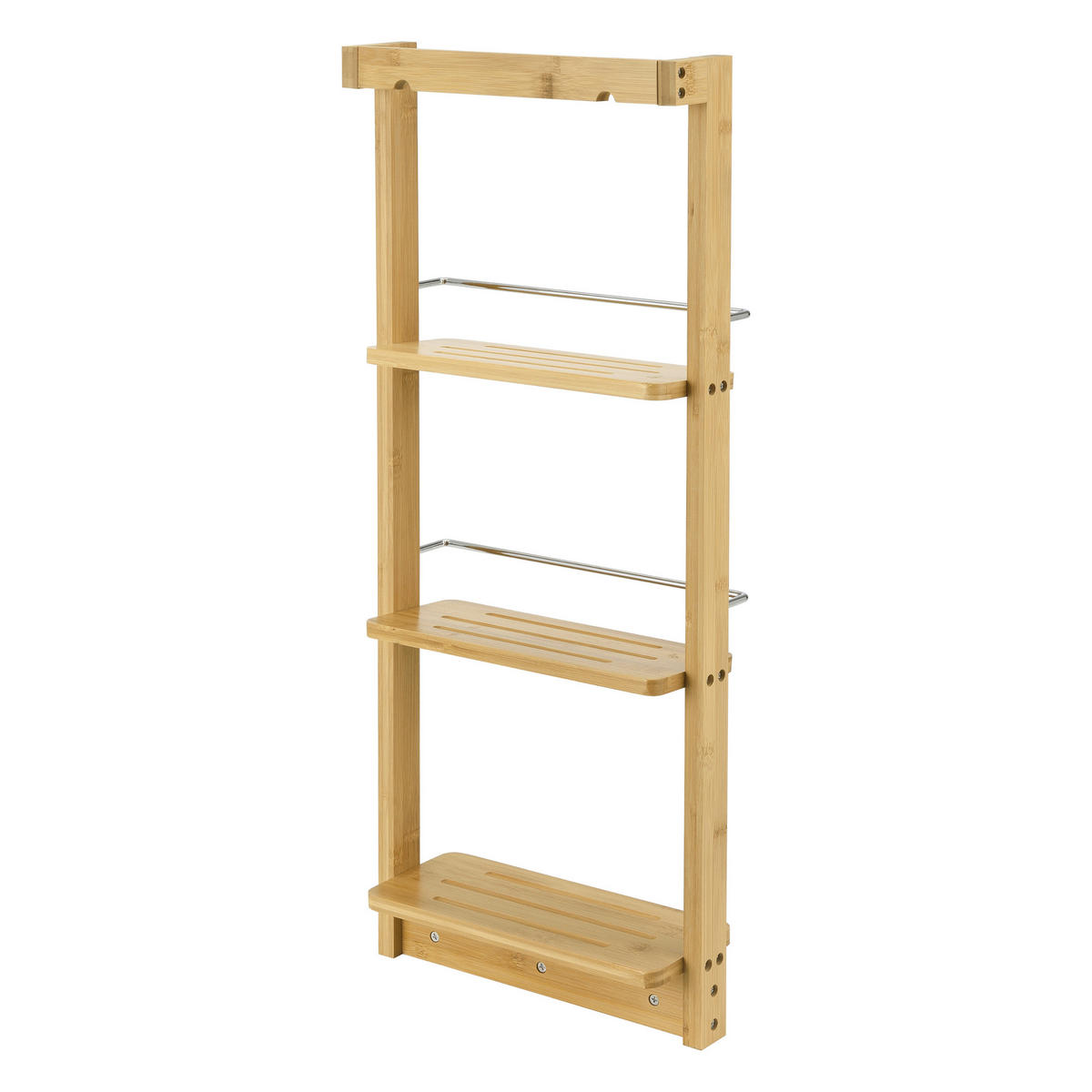 BADEZIMMERREGAL Lidingö - Naturfarben, Holz (28.5/70/10cm) - [en.casa]