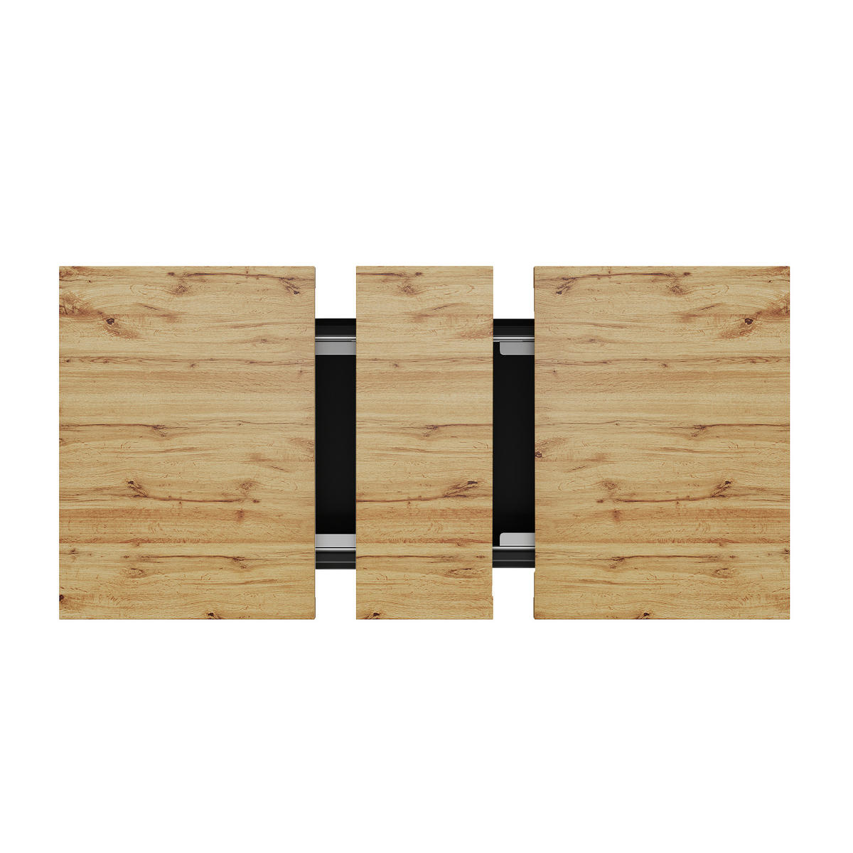 ESSTISCH Ausziehbar 110-140x80Cm Holz 6 Personen - Naturfarben, Metall (80/110/75cm) - FLIEKS
