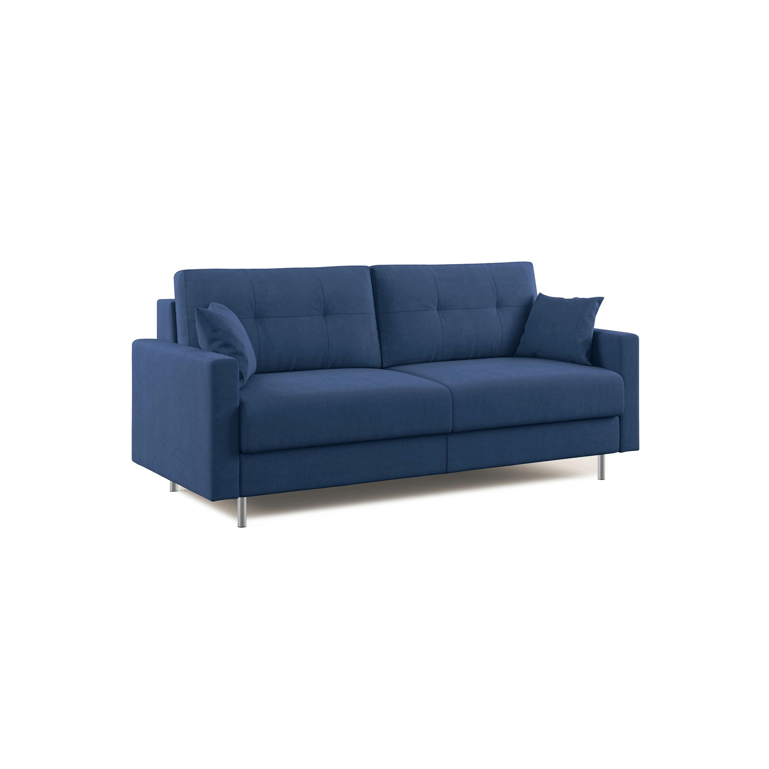 SCHLAFSOFA Megan - Blau, Textil (208/97/96cm) - Divani.store