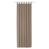 SCHLAUFENVORHANG IM UNI DESIGN DOVE Blickdicht - Ecru, Textil (140/0.5/255cm) - Tom Tailor