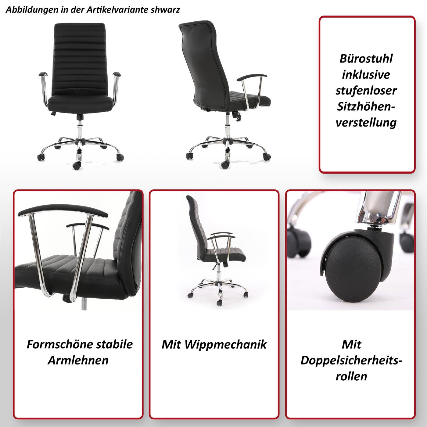 BÜROSTUHL Weiß - Weiß, Textil (68/117/71cm) - MCW