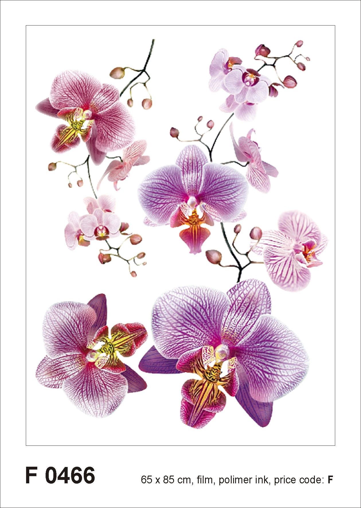 WANDTATTOO Blumen 85 x 65 cm - Pink, Papier (85/65/65cm) - Sanders & Sanders