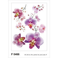 WANDTATTOO Blumen 85 x 65 cm - Pink, Papier (85/65/65cm) - Sanders & Sanders