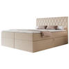 BOXBETT Carenzo Beige, Chenille, 160x200 cm - Beige/Goldfarben, Textil (160/200cm) - Selsey