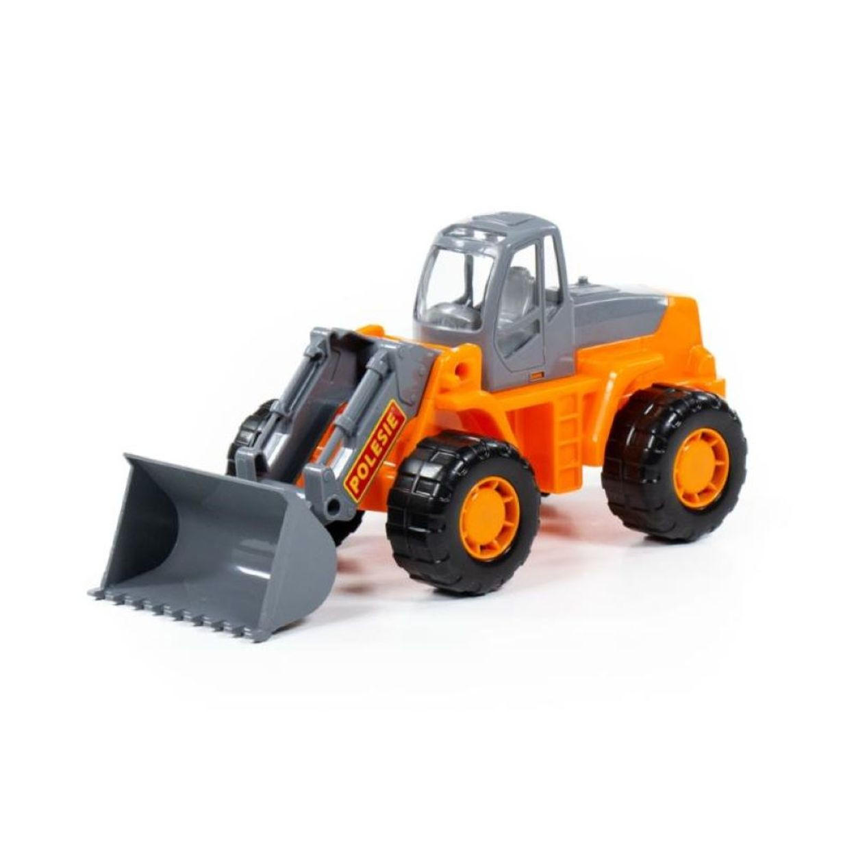 SPIELZEUGAUTO Spielzeugtraktor 36940 orange Radlader, Frontlader, beweglicher Arm, Kunststoff, ab 3 Jahren - Orange, Kunststoff (11/11/24cm) - Polesie
