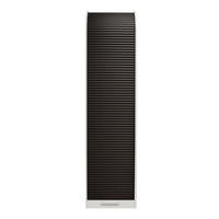 JALOUSIESCHRANK Eadi 46 x 44 x 192 Rollladenschrank Weiß Matt Lack/Graphit - Graphitfarben/Weiß, Holz (46/192/44cm) - 58aufmkessel