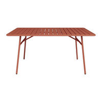 GARTENTISCH - 4 Personen, 6 Personen - Metall - Terracotta - - Terracotta, Metall (80/160/74.5cm) - Vente-Unique