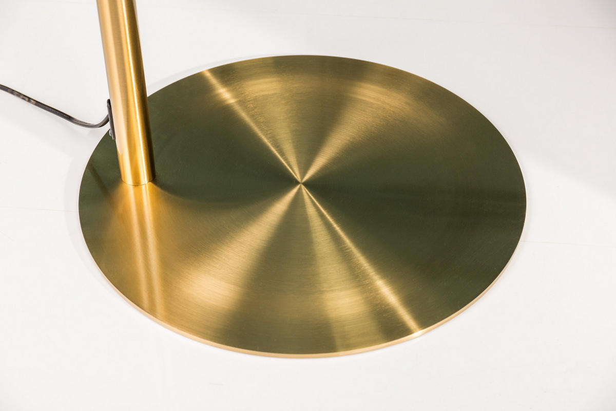 STEHLEUCHTE LOUNGE DEAL Metall Gold 205 cm - Goldfarben, Metall (40/100/205cm) - riess-ambiente