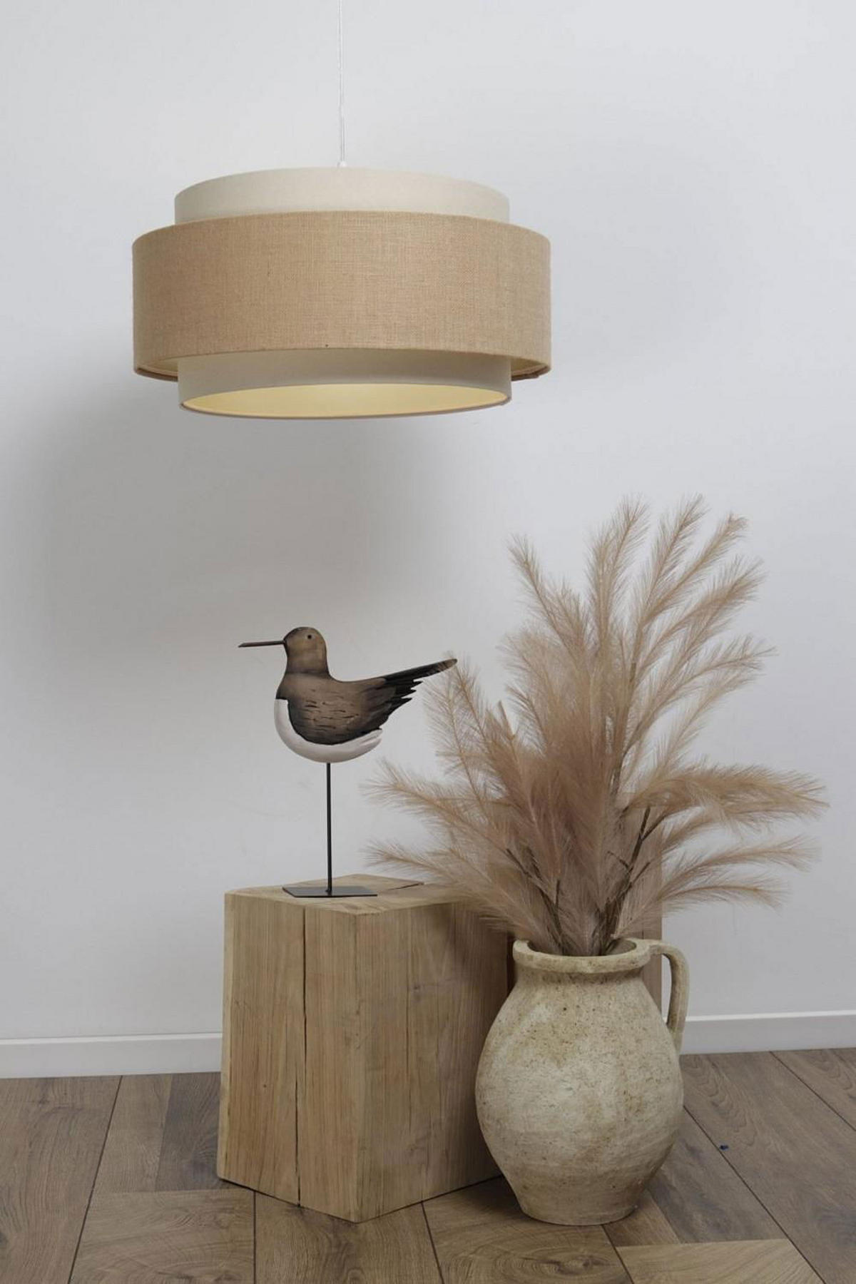HÄNGELEUCHTE Beige 50/25 cm - Beige, Kunststoff (50/1.5/25cm) - ONZENO
