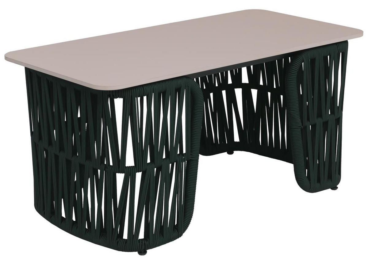 GARTENGARNITUR Lounge-Set Grün - Grün, Metall - PROREGAL