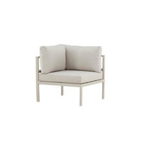 LOUNGESESSEL COPACABANA Beige 74x74x65 cm - Beige, Metall (74/65/74cm) - FURNLUX