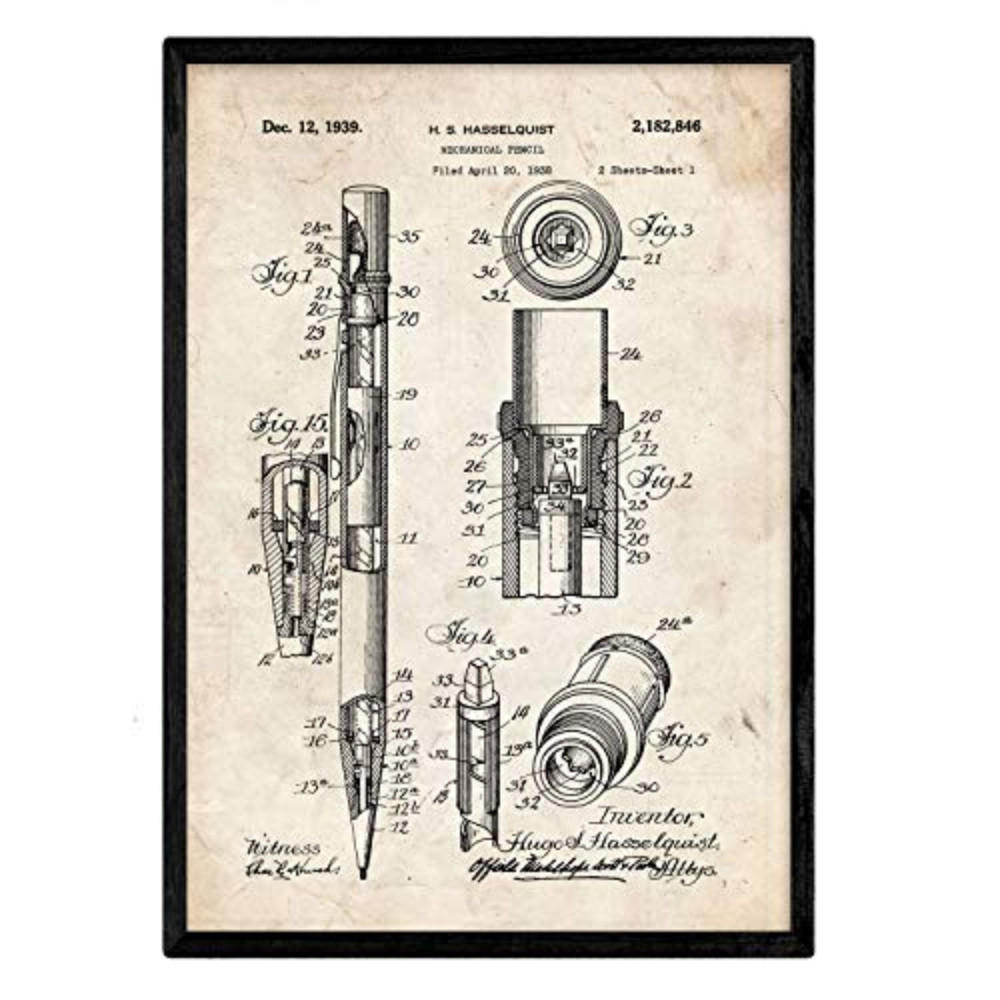 POSTER Patent Portaminas A3 Rahmenlos - Klar, Papier (29.7/5/42cm) - Nacnic