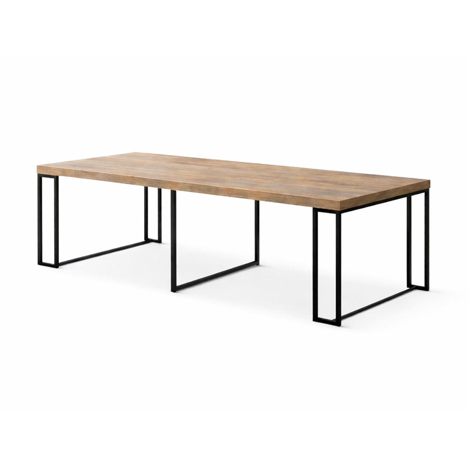 TISCH Kama Braun 10/12 Personen Ausziehbar Aus Holz - Braun, Metall (90/45/75cm) - Concept Usine