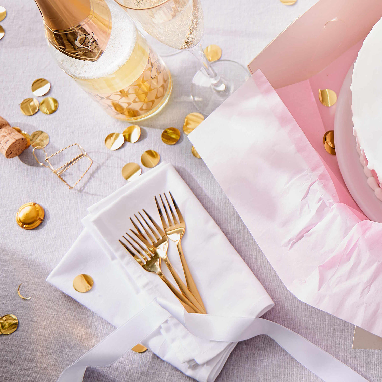 KUCHENGABELN (4er Set) Queens - Goldfarben, Metall - Butlers