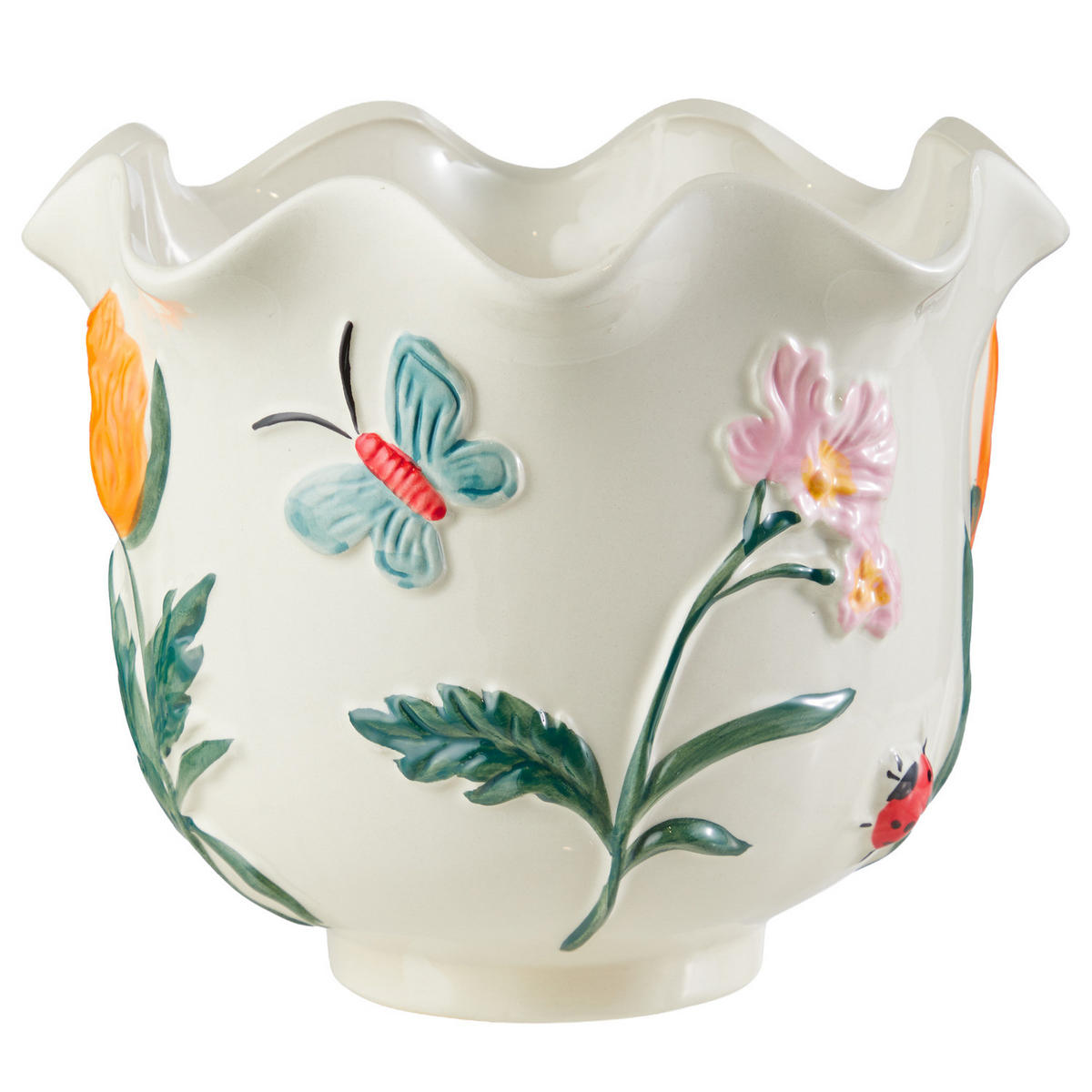 BLUMENTOPF Wild Flower - Multicolor, Keramik (27cm) - Butlers