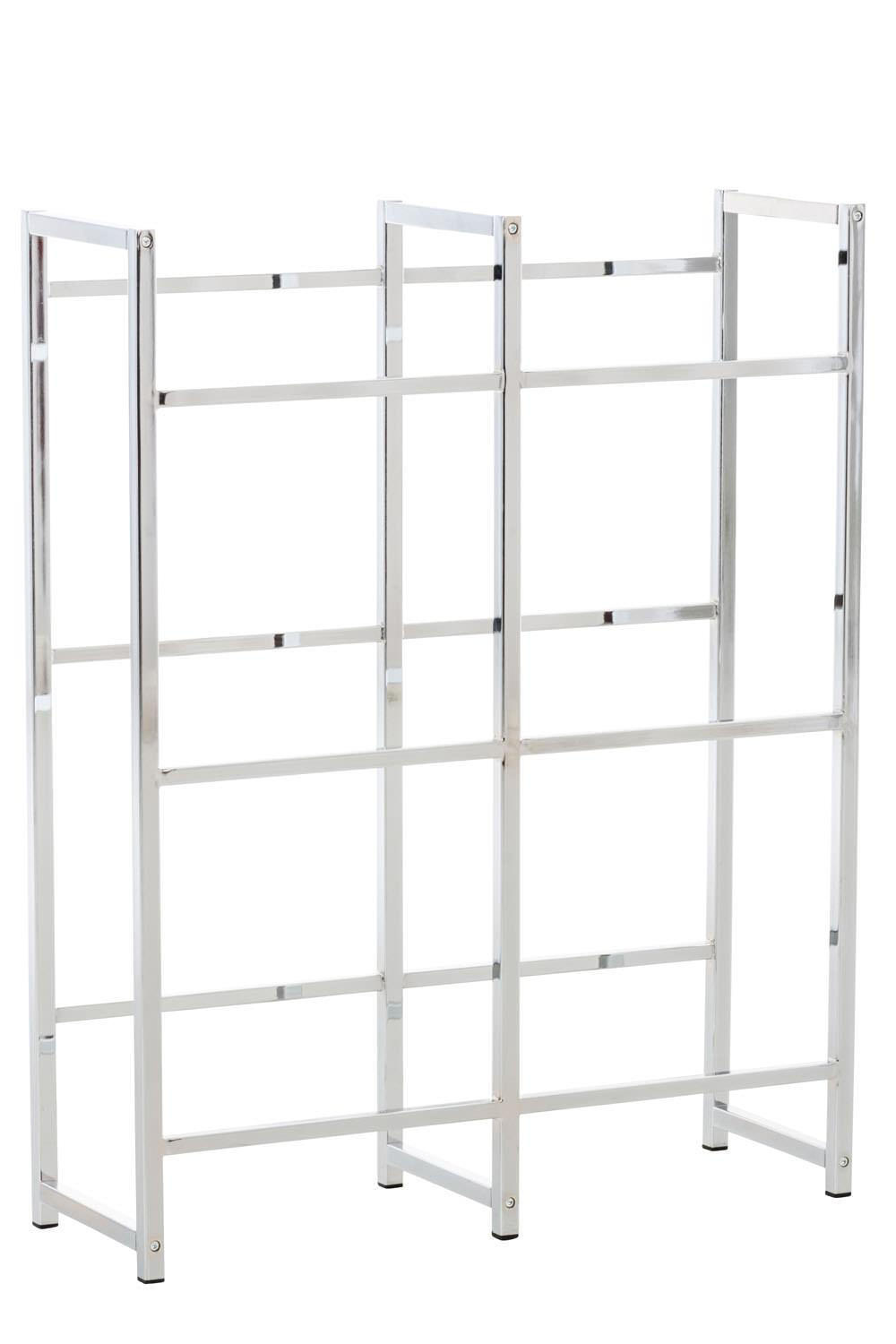 KASTENSTÄNDER Metall chrom - Chromfarben, Metall (91/112/31cm) - CLP