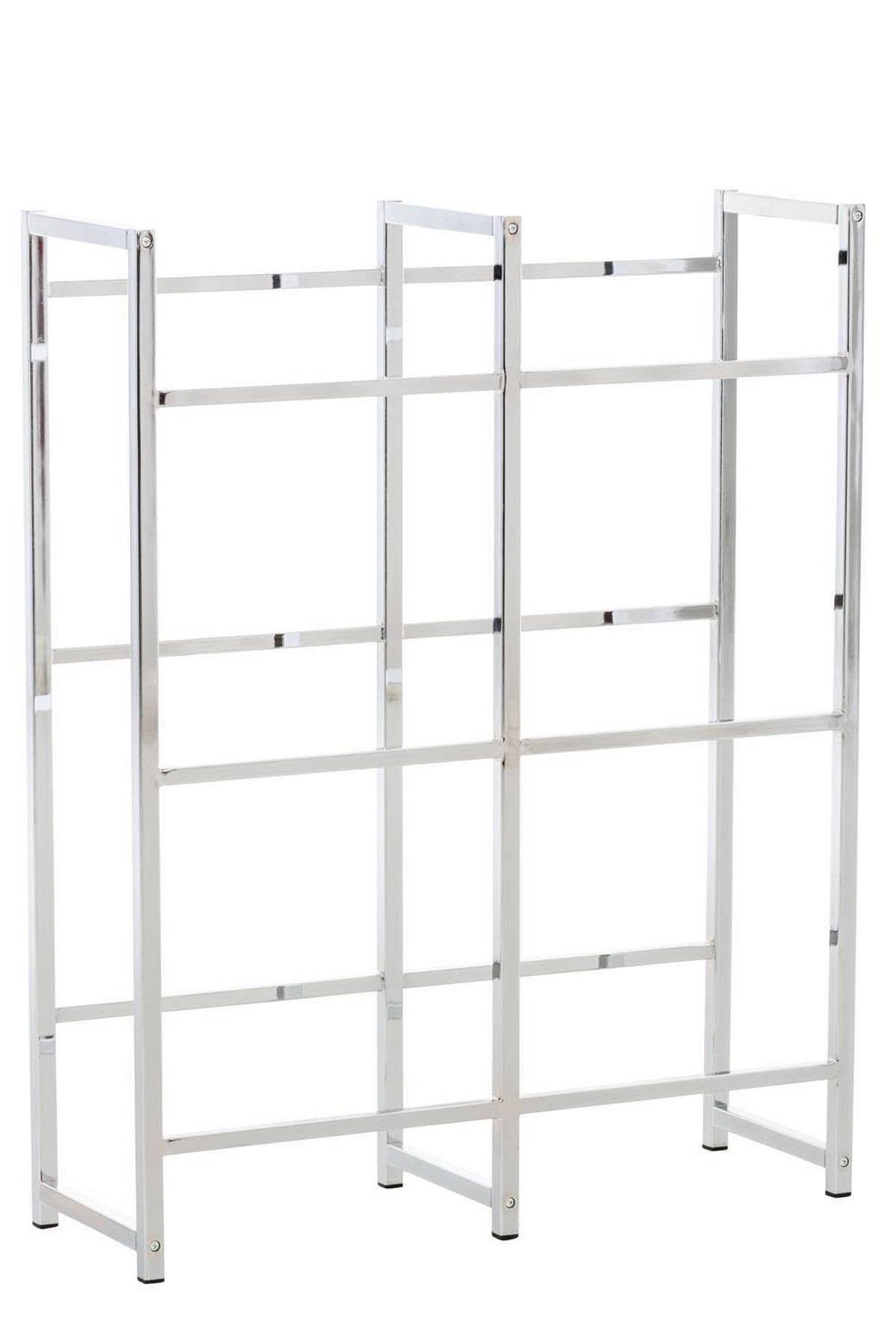 KASTENSTÄNDER Metall chrom - Chromfarben, Metall (91/112/31cm) - CLP