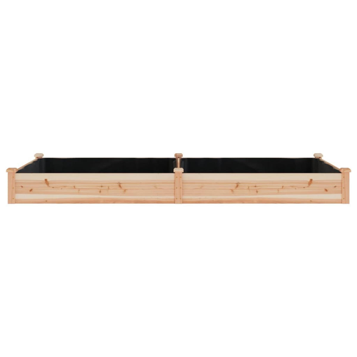 HOCHBEET mit Einsatz 240x120x25 cm Massivholz Tanne - Naturfarben, Holz (240/25/120cm)