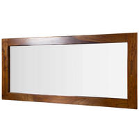 SPIEGEL Sheesham 145x3x65 walnuss lackiert TORONTO #313 - Dunkelbraun, Holz (145/65/3cm) - Massivmoebel24