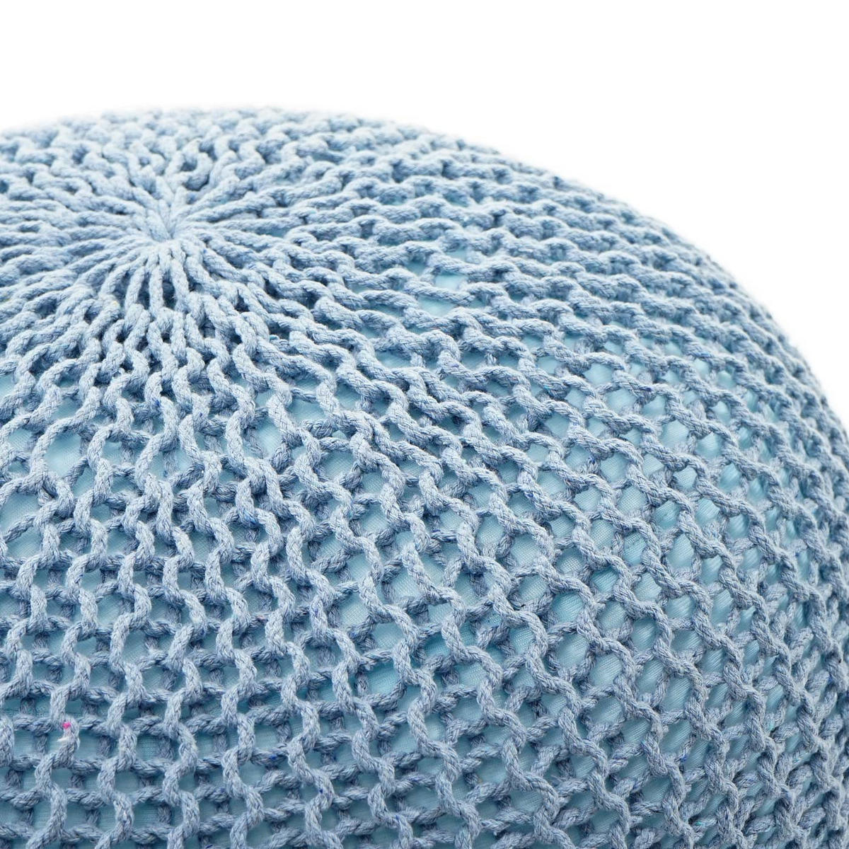 POUF Blau - Blau, Textil (50/40/50cm) - MCW