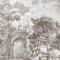 FOTOTAPETE Rivington Folly - Braun, Papier/Kunststoff (250/400cm) - Graham & Brown