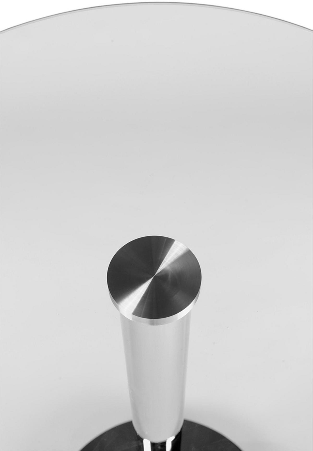 STEHTISCH rund 60 cm Glas klarglas - Klar, Glas/Metall (60/60/105cm) - CLP
