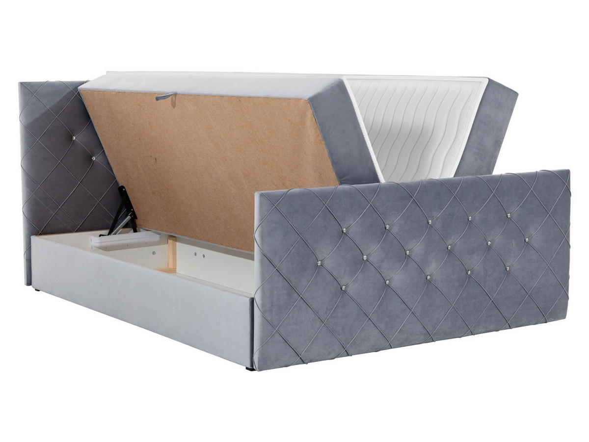 BOXBETT Malaga - Schwarz, Holz (180/200cm) - MIRJAN24
