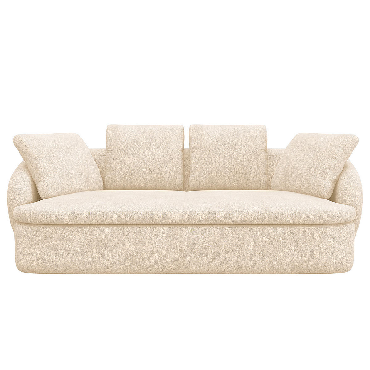 3-SITZER SOFA - Beige, Textil (217/74/102cm) - home24