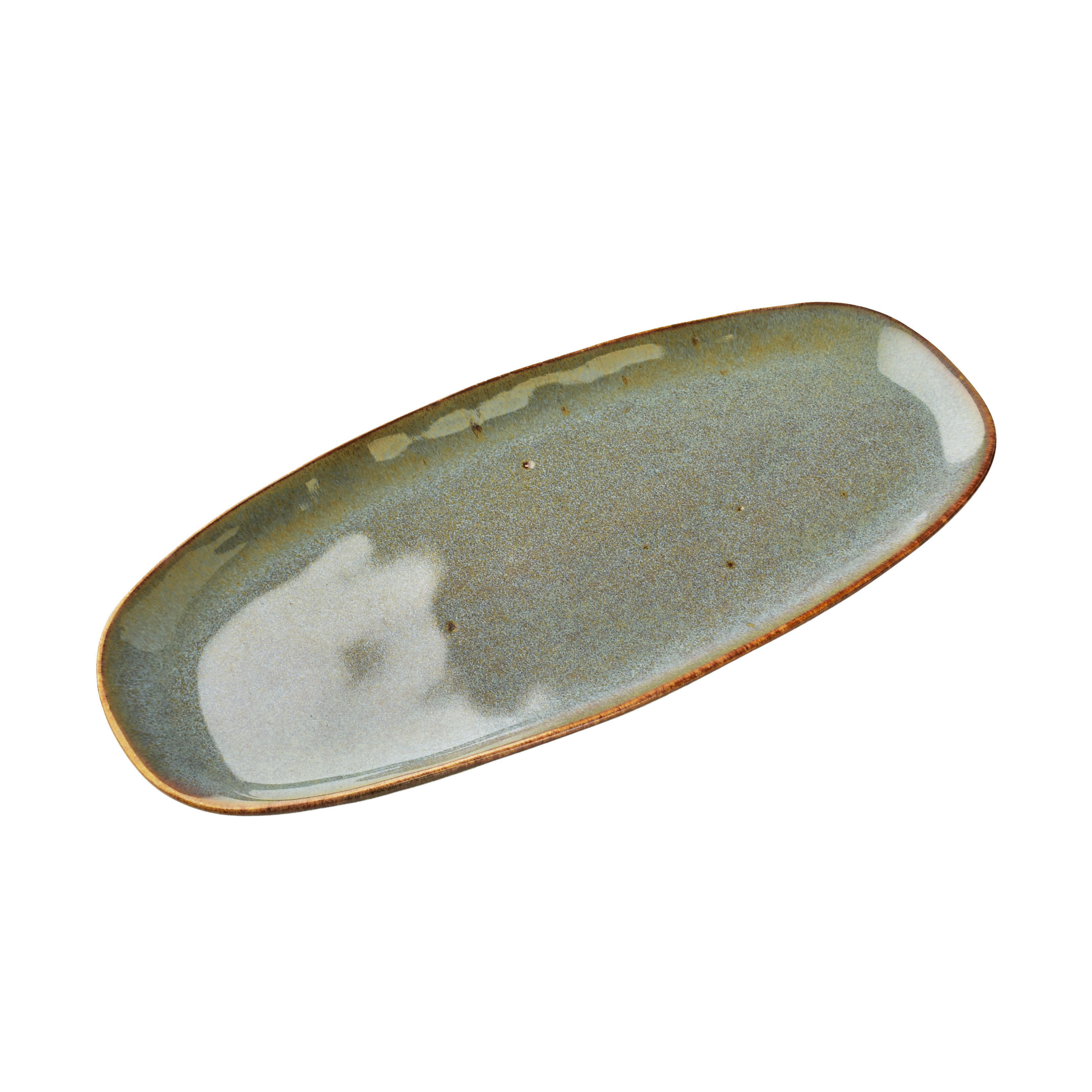 SERVIERPLATTE Basic Nature Grau 26,7x12x2,5 cm Keramik - Grau, Keramik (12/2.5/26.7cm) - Mondex