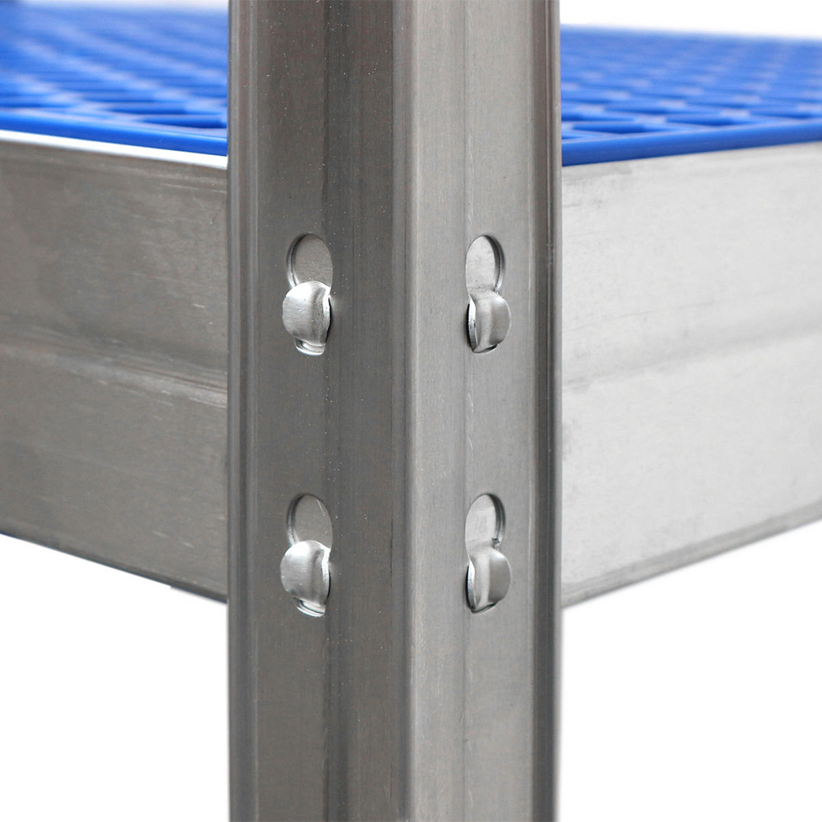 LEBENSMITTELREGAL 180x110x50 KunststoffB - Zinkfarben, Metall (110/180/50cm) - AR Shelving