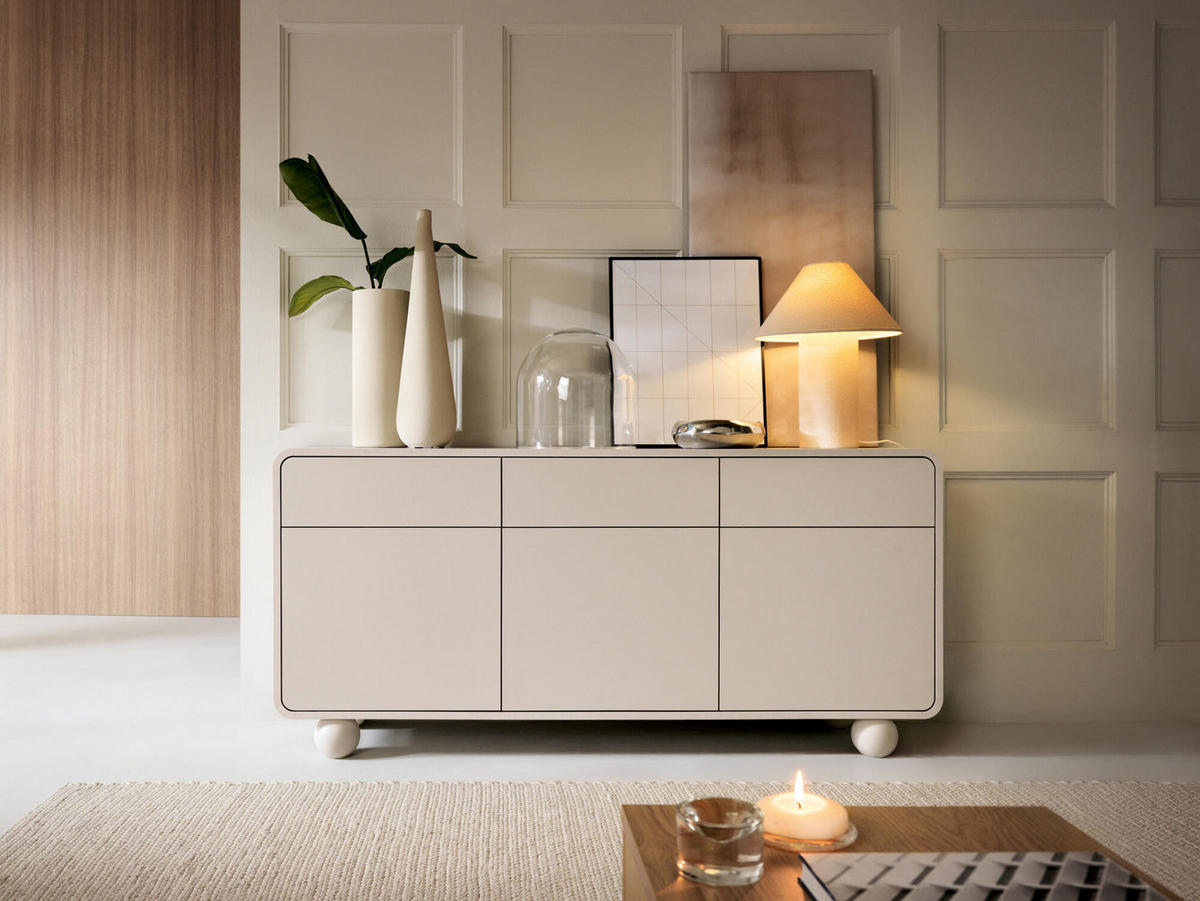 SIDEBOARD ALBION Beige 160x39x75 cm - Beige, Holzwerkstoff (160/75/39cm) - FURNLUX