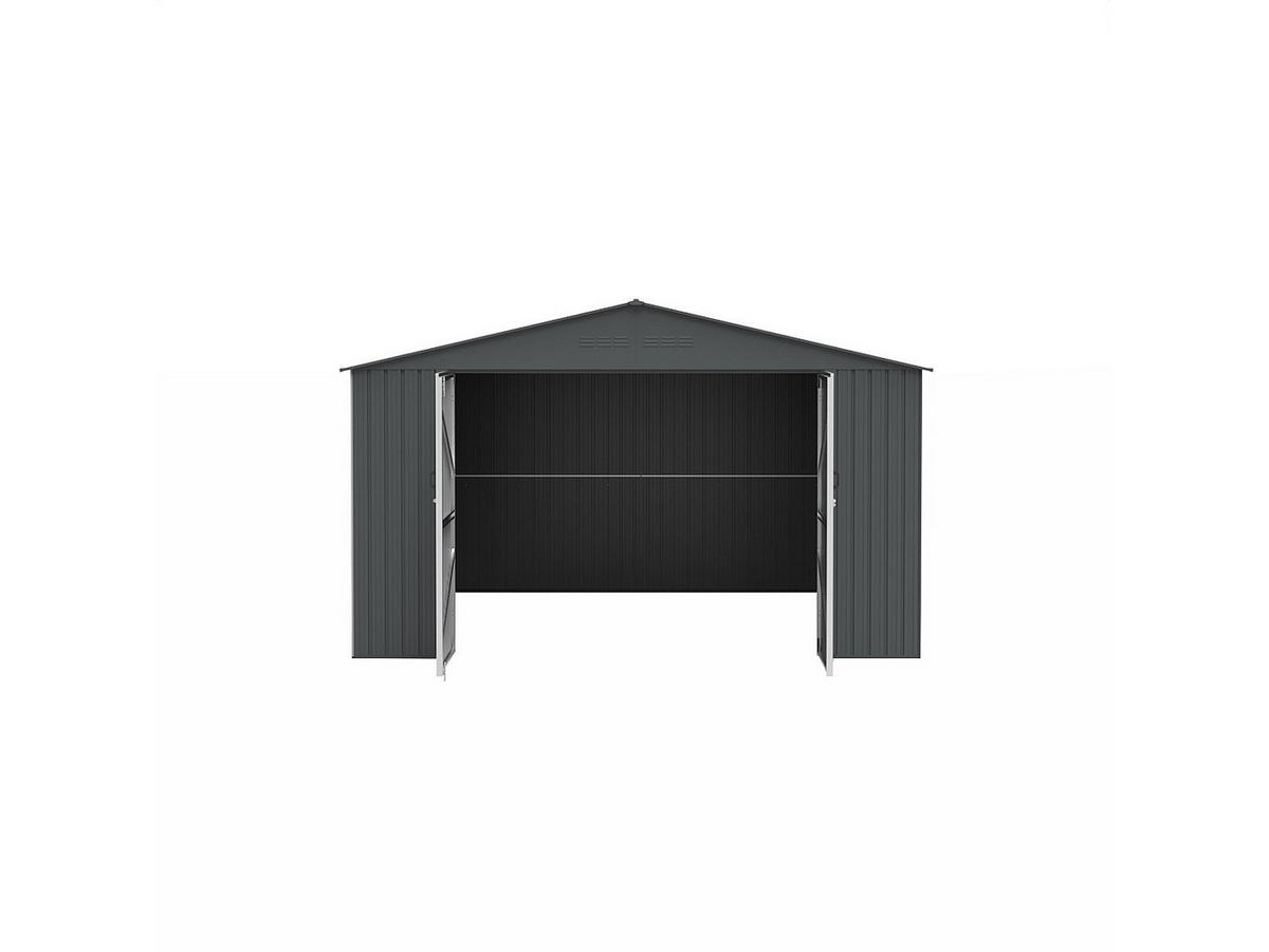 GARAGE - 1 -Sitzer - Stahl - anthrazitgrau - RIDOSO - Anthrazit, Metall (366/186/494cm) - Vente-Unique