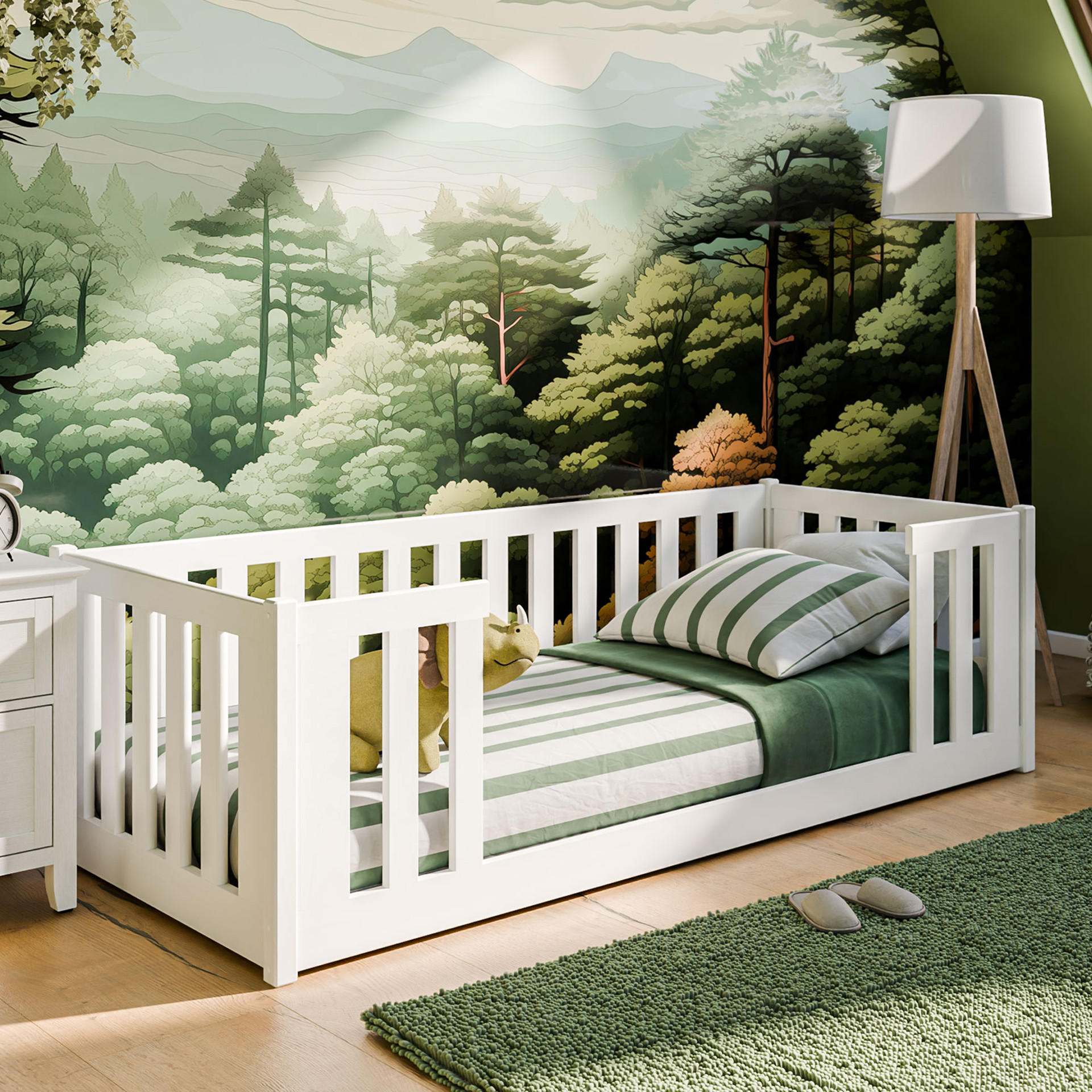 KINDERBETT 90x200 cm - Weiß, Holz (90/200cm) - Kids Collective
