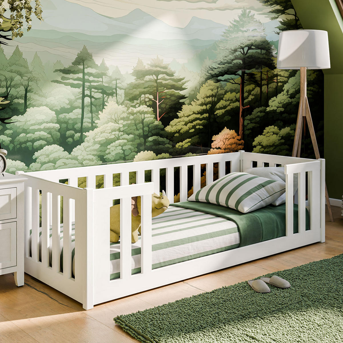 KINDERBETT 90x200 cm - Weiß, Holz (90/200cm) - Kids Collective