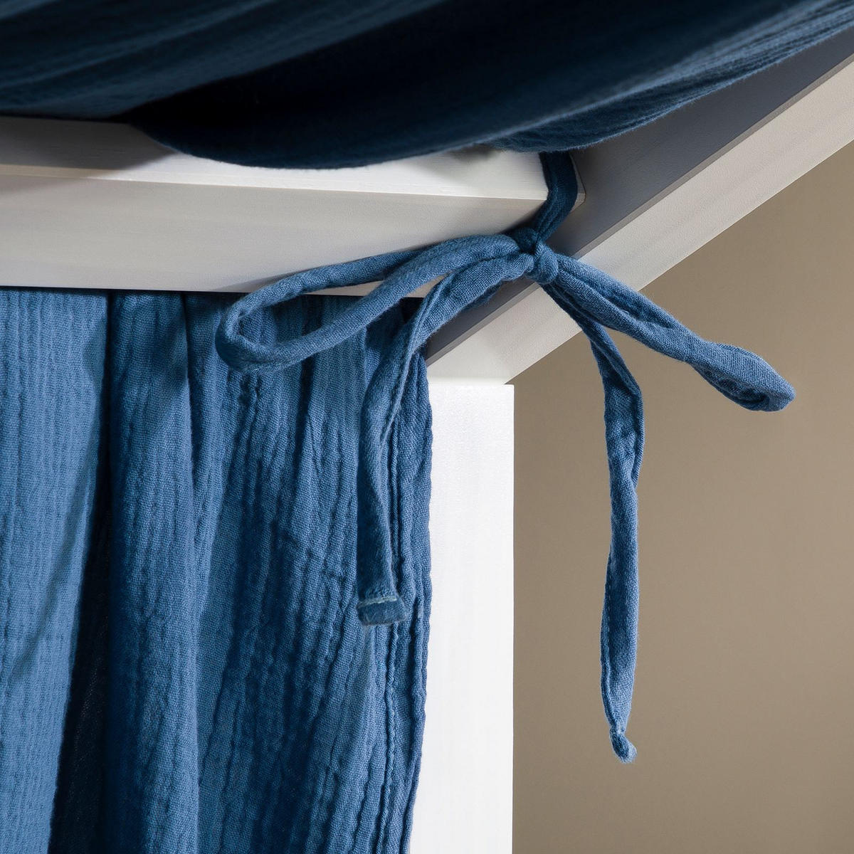 HAUSBETT-HIMMEL LIAN dunkelblau - Dunkelblau, Textil - IDIMEX
