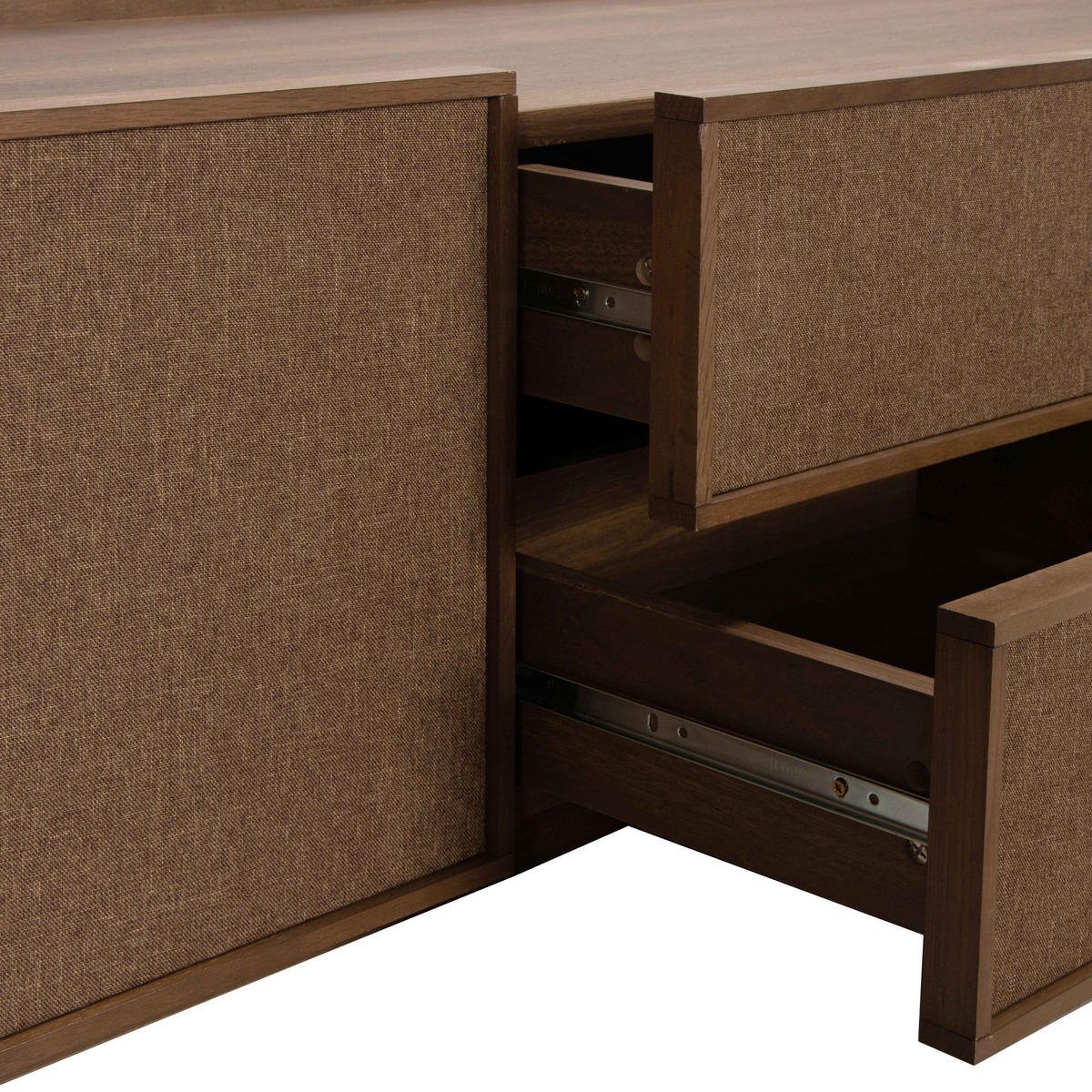 TV-MÖBEL, dunkle Holzoptik - Braun, Holz (150/40/40cm) - Oviala