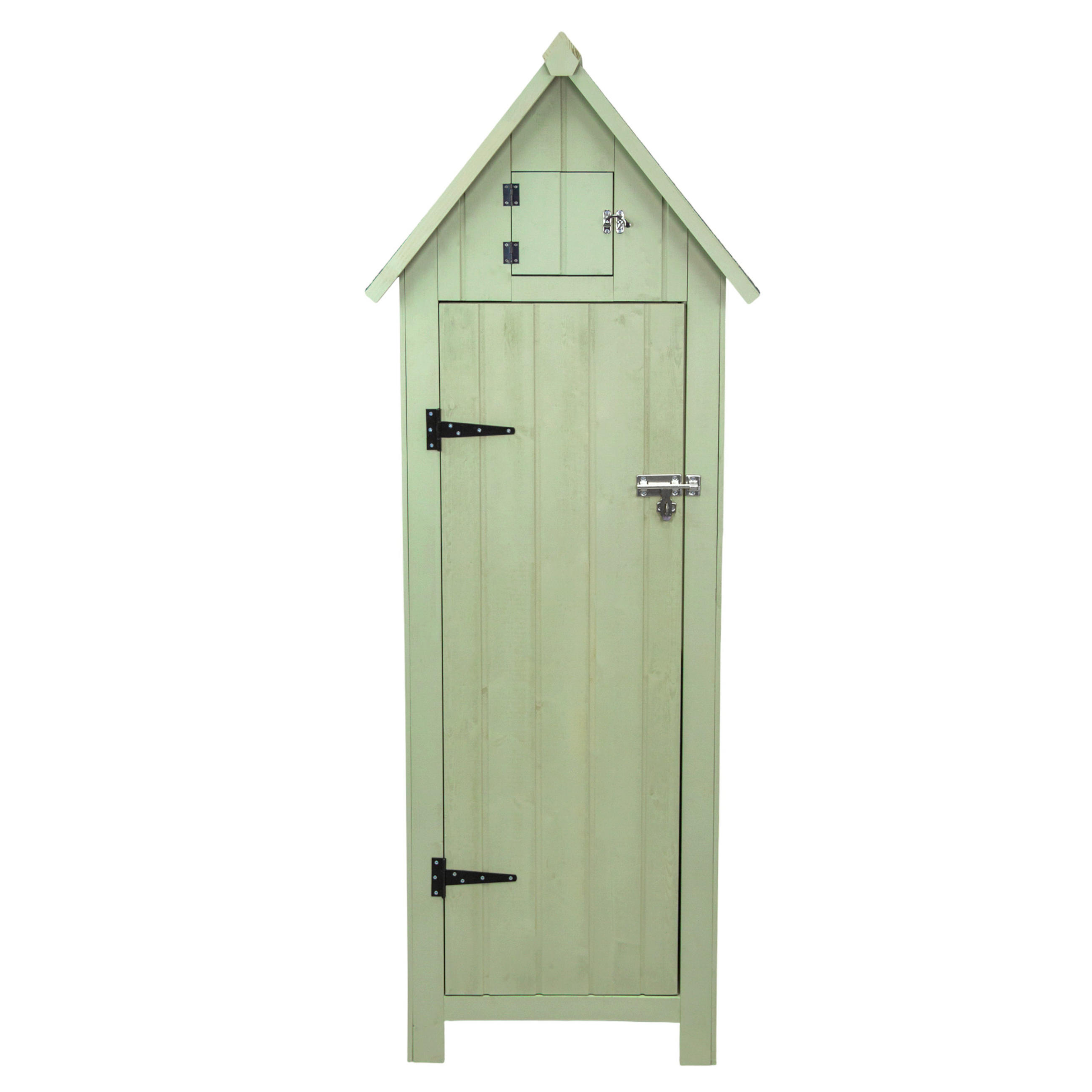 GARTENSCHRANK Holz – Grün - Grün, Holz (66/178/46cm)