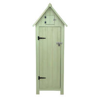 GARTENSCHRANK Holz – Grün - Grün, Holz (66/178/46cm)