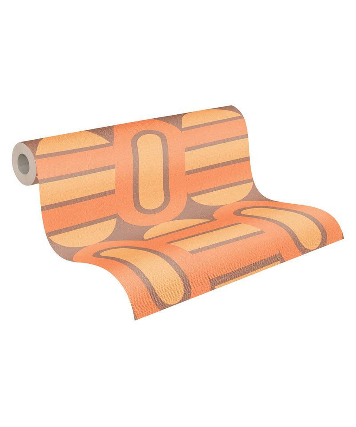 VLIESTAPETE Orange 53/850 cm - Orange, Textil (53/1cm) - KUNSTLOFT