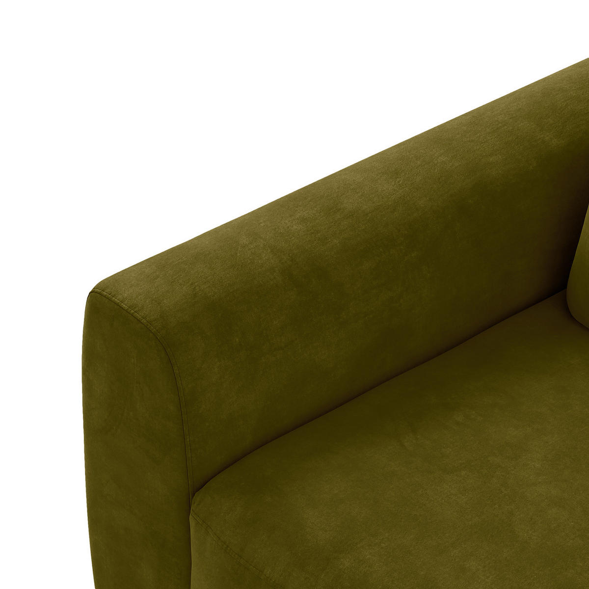 2-SITZER SOFA - Schwarz/Grün, Kunststoff/Textil (182/80/117cm) - home24