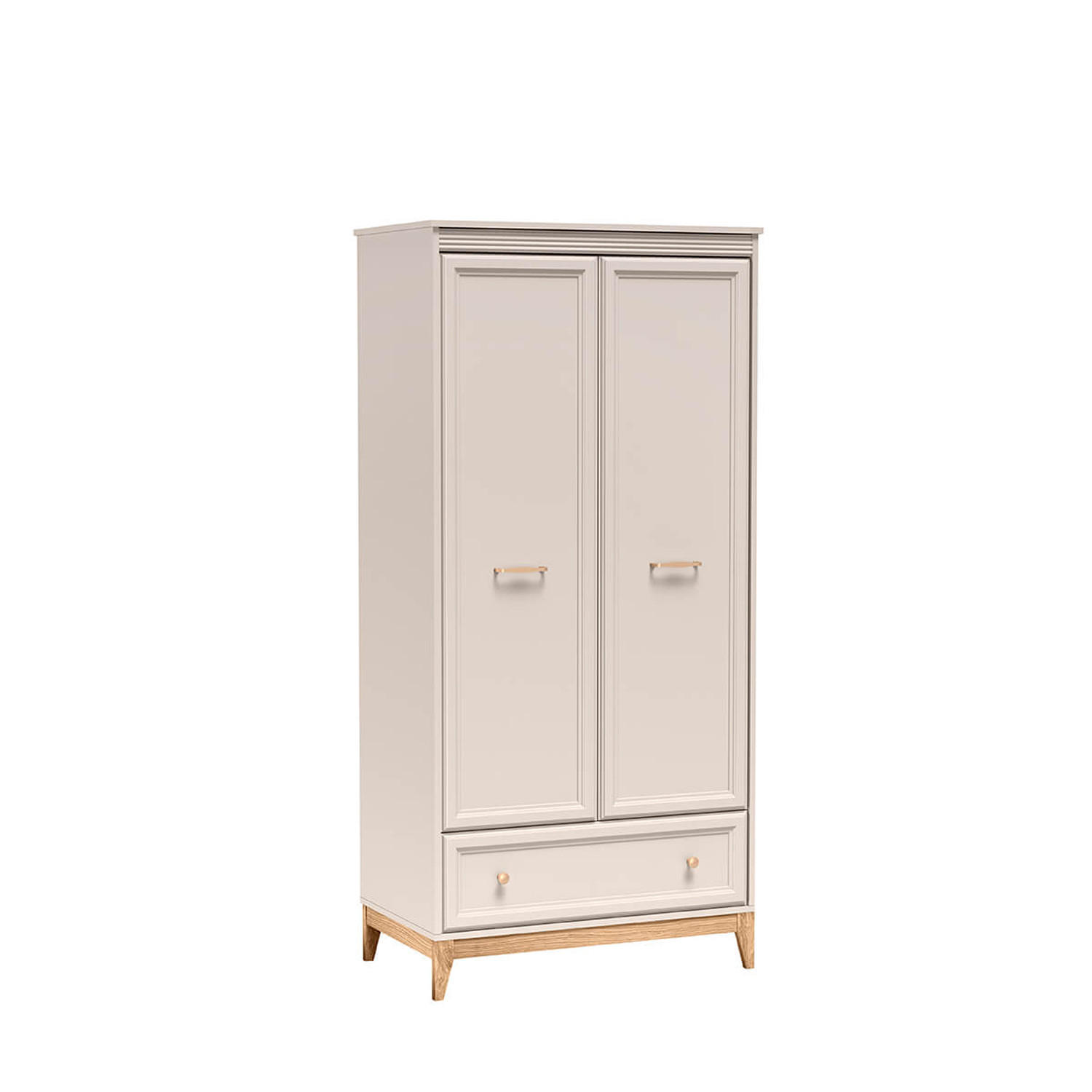 KLEIDERSCHRANK Windsor W-10 92 x 193 x 54,5 cm Kaschmir - Kaschmir/Eichefarben, Eichenholz/Holzwerkstoff (92/193/54.5cm) - Koseto