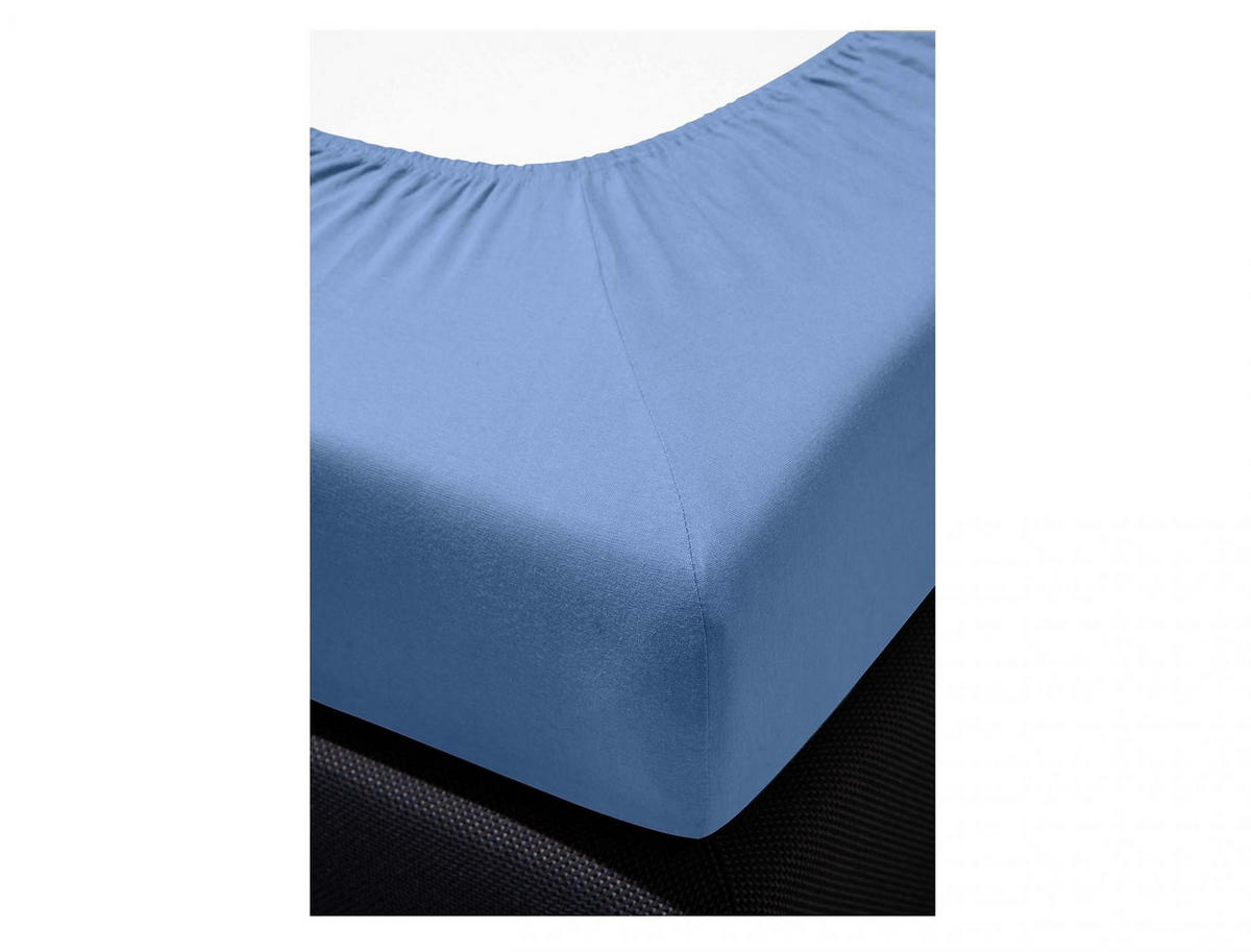 SPANNBETTTUCH NEPTUN 0005 - Blau, Textil (150/200cm) - Irisette