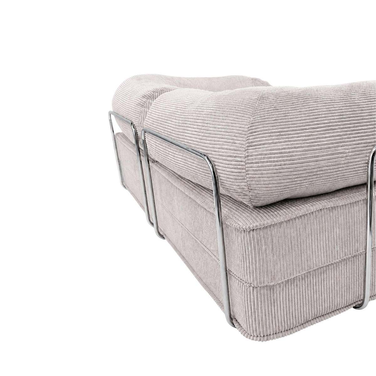 HOCHWERTIGES zeitgenössisches Design Sofa Beige/Hellgrau - Beige, Textil (200/70/100cm) - SURB
