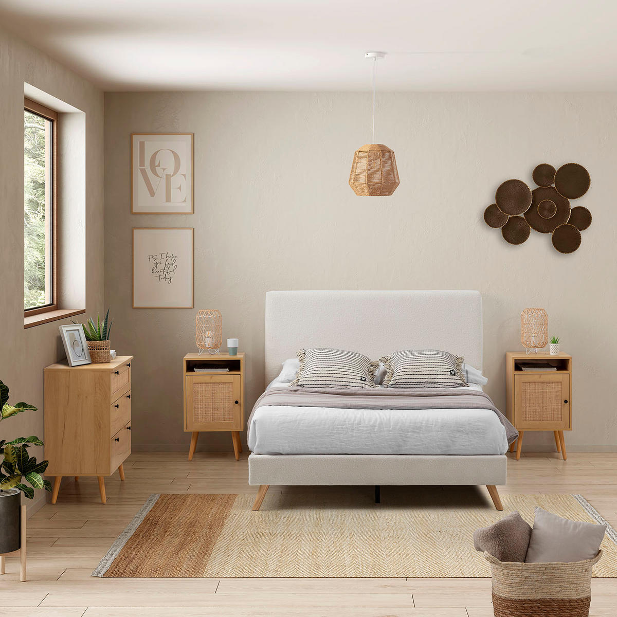 KOMMODE 80/77/39 Bella Eiche - Honigeiche, Holzwerkstoff (80/77/39cm)
